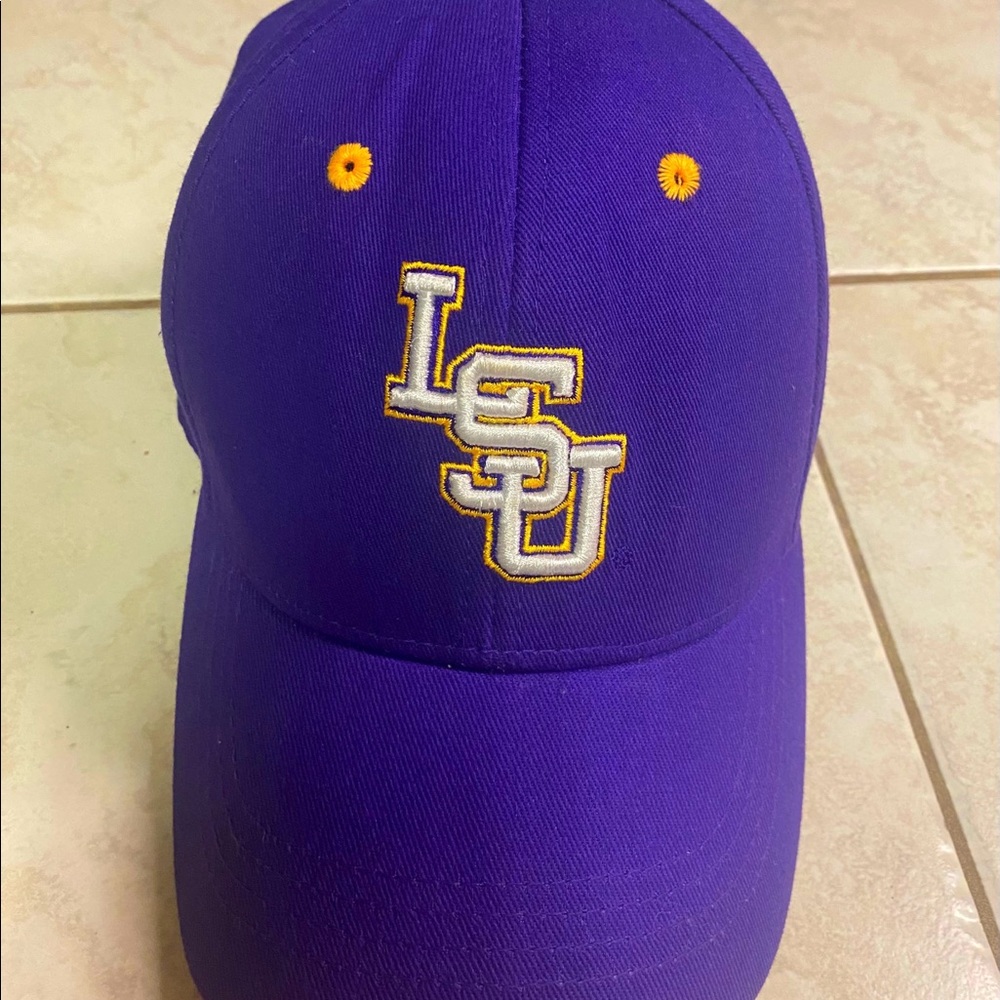 Kids one-size fits all flex fit LSU hat